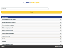 Tablet Screenshot of lumax-nabytek.cz